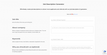 Job Description Generator