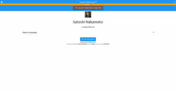 Satoshi Nakamoto Chatbot