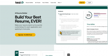 Teal Resume Builder