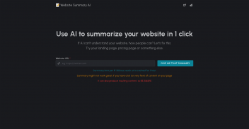 Website Summary AI